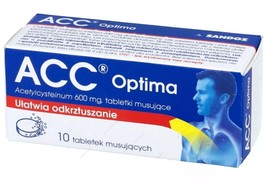 ACC Optima 600mg 10 Effervescent Tablets - $25.00