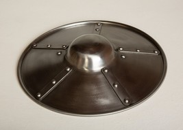 14G Plated Steel 15&quot; Buckler Heavy-Duty HEMA Armored Combat Knight Shield SALE - £39.79 GBP