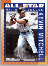 1990 Topps 401 Kevin Mitchell All Star  RBI Leaders San Francisco Giants - £0.98 GBP