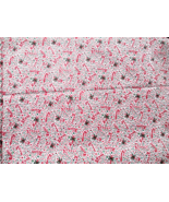 Fabric Candy Canes on White Quilt Craft Sew 45&quot; x 21&quot; More than 1/2 Yard... - £2.77 GBP