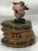 Montana Lifestyles  &quot;What Do You Mean It&#39;s What&#39;s For Dinner!?!&quot; Cow Fig... - $27.96