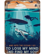 Sea Creature Poster Metal Tin Sign Man Cave 8x12 - $242.14 MXN