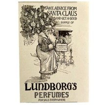 Lunborg Perfumes Santa Claus 1894 Advertisement Victorian Beauty Scents ... - £8.99 GBP