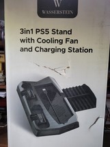 3-in-1 PS5 Vertical Cooling Stand with Dual Sense Controller Charging St... - £23.53 GBP