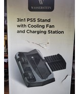 3-in-1 PS5 Vertical Cooling Stand with Dual Sense Controller Charging St... - £23.92 GBP