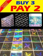 245 TAMPER PROOF HOLOGRAM SECURITY STICKER VOID IF REMOVED 0.8X0.8 INCH ... - $15.90