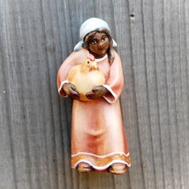 Shepherdess with Hen for Nativity, Nativity Figurines, Religious Catholic gifts - £44.28 GBP