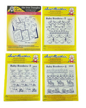 Aunt Martha’s Hot Iron Transfers Baby Animal Quilt And 3 Baby Borders - $14.36