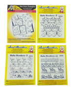 Aunt Martha’s Hot Iron Transfers Baby Animal Quilt And 3 Baby Borders - £11.29 GBP