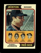 1974 Topps #403 Darrell Johnson Exmt Red Sox Mg *X80768 - £1.34 GBP