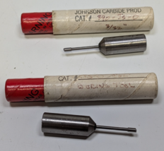 Lot of 2 Johnson Carbide Products 3/32&quot; Min Bore Boring Tools 390-JS-0 - $557.31 MXN