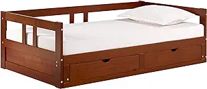Melody Extendable Bed Daybed, Twin To King, Chestnut - $540.99