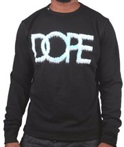 Dope Couture Mens Black Sub-Zero Ice Cold Fleece Crewneck Sweatshirt Sweater NWT - £28.78 GBP