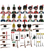 Military Figures Napoleonic Series Building Blocks Weapons Bricks N001-020 - £40.88 GBP