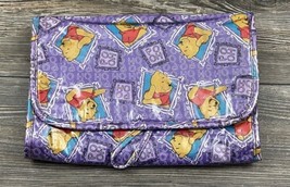 Disney Winnie the Pooh Purple, Plastic Roll-Up Cosmetic Bag W/ Loop For ... - £11.68 GBP