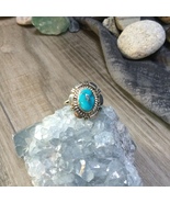 Turquoise Sterling Ring size 8 - £74.70 GBP