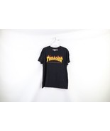 Vintage Thrasher Magazine Mens Small Faded Spell Out Fire Flames T-Shirt... - £23.63 GBP