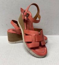 MIZ MOOZ WOMEN&#39;S WEDGE  SANDALS  CORAL 37EU / 7US  # A-04 - $39.95