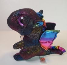 Ty Beanie Boo Anora the Dragon Metalic Sparkly 6in Plush Stuffed Animal Black - £10.05 GBP
