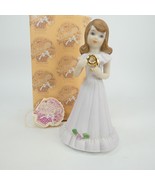 1982 Enesco Growing Up Birthday Girl Age 9 Porcelain Figurine Brunette  ... - £7.19 GBP