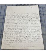 Antique Document Burkeville Texas 1901 Signed Curtis Tatum &amp; Dickerson - €15,53 EUR