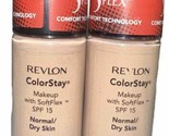 (Pack Of 2) Revlon ColorStay Makeup With SoftFlex Normal/Dry Skin #200 N... - £15.65 GBP