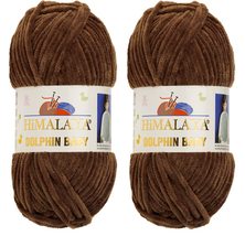 Himalaya Dolphin Baby Yarn 100% MicroPolyester Lot of 2 skn 264 Yards 2x100gram  - £14.98 GBP