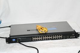 Cisco Systems Linksys SRW2024 V 1.3 24-Port 10/100/1000 Gigabit Switch w1f - $89.10