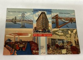 San Francisco CA-California, Hotel Shaw, Between Bridges, Vintage Postcard - £6.83 GBP