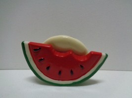 Watermelon slice resin refrigerator magnet vintage - £5.92 GBP