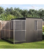 Aviary Silver and anthracite Galvanized steel Large Durable - $29,385.17 MXN