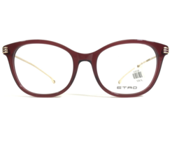 Etro Eyeglasses Frames ET2645 622 Red Gold Cat Eye Round Full Rim 52-18-140 - £58.50 GBP