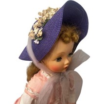 Madame Alexander Cissy Doll Purple Straw Horsehair Hat Only Godey Tulle 1961 - £73.32 GBP