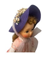 Madame Alexander Cissy Doll Purple Straw Horsehair Hat Only Godey Tulle ... - £73.44 GBP