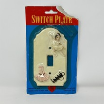 Ballerina Switch Plate Cover Resin Vintage Single Light Switch Girls Room - $9.89