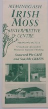 Vintage Miminegash Irish Moss Interpretive Centre Canada Brochure - $1.99