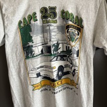 Vintage Cape Coral Police Department T-shirt Gray 1995 Florida Adult Medium - £25.54 GBP