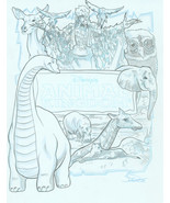Jon Pinto Original SIGNED Disney Theme Park T Shirt Design Art ~ Animal ... - $1,873.73 MXN