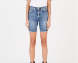 COTTON CITIZEN Womens Denim Shorts Everyday Cozy Solid Blue Size 25W W41... - $78.56