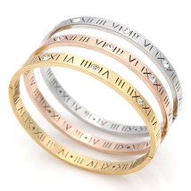 New Classic Design High Quality 4mm And 6mm Zircon Roman Numerals Bracelets &amp; Ba - £10.69 GBP