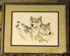 Cross Stitch All For One Wolves Wolf Stitch World Pattern - $11.99