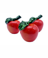 Apples Cabinet Drawer Knobs Novelty Fruit Food Red Figural Vintage Lot 3 - €33,98 EUR