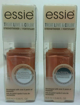 Lot of 2 Essie Treat Love Color Cream Nail Polish  33 Glowing Strong - £10.05 GBP