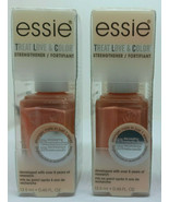 Lot of 2 Essie Treat Love Color Cream Nail Polish  33 Glowing Strong - £10.03 GBP