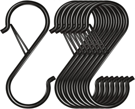 8 Pack S Hooks for Hanging 3.5 Inch Heavy Duty Metal S Hooks with Safety... - $10.67