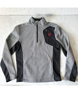 Spyder 1/4 Zip Raider Grey/Black Pullover Sweater Fleece Lined - Men&#39;s S... - $32.48 CAD