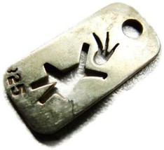 Dancing Girl Wild Hair Charm Pendant Sterling Silver 925 Vintage Patina - £27.24 GBP