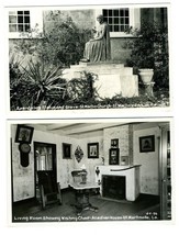 2 St Martinville Louisiana Real Photo Postcards Acadian House Evangeline Statue - £13.53 GBP