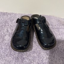 Savvy Nursing Shoes Blue W/Blue Dots Patent Leather Happy Clog/Slides Si... - £25.24 GBP