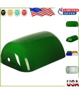 Premium Green Glass Bankers Lamp Replacement Shade - Adjustable Light Di... - $68.52 CAD